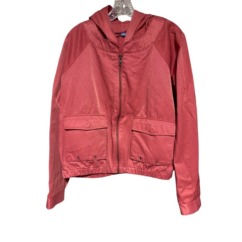 Simply Vera Vera Wang Coral Jacket Women XL Zip Up Removable Hood Casual Outdoor